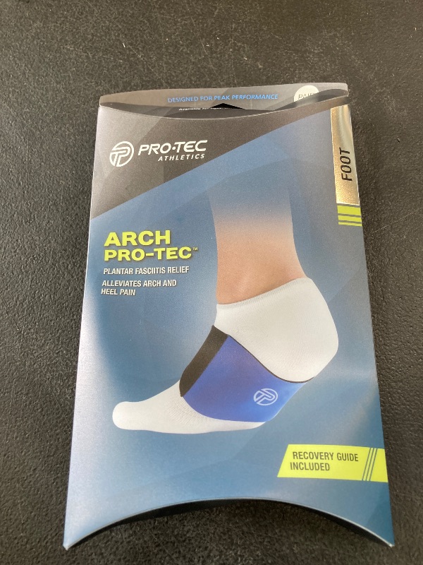 Photo 1 of Pro-Tec Arch Premium, Arch Support, Compression Brace, Pain Relief, Foot Support, Heel Spur, Adjustable, Men & Women, Plantar Fasciitis Pain Relief, Easy to Use, Working Out