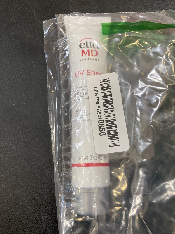 Photo 1 of EltaMD UV Sheer Face Sunscreen, SPF 50+ No White Cast Sunscreen for Face and Body, Zinc Oxide Sunscreen Formula