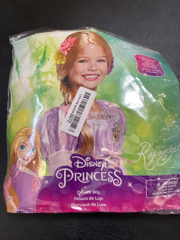 Photo 1 of Disguise Tangled Rapunzel Deluxe Wig Kids Standard , Beige