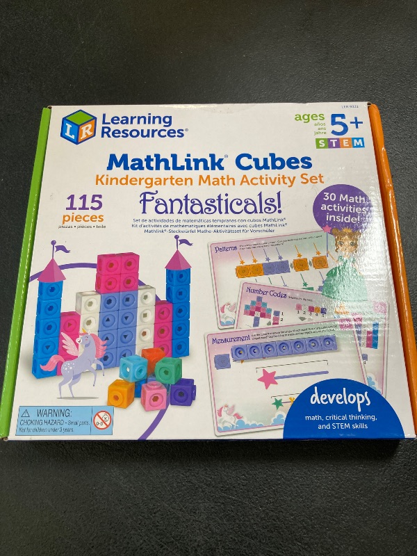 Photo 1 of Learning Resources MathLink Cubes Kindergarten Math Activity Set: Fantasticals!