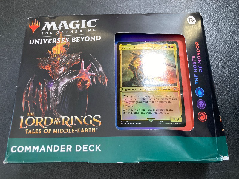 Photo 1 of Magic: The Gathering The Lord of The Rings: Tales of Middle-Earth Commander Deck 4 + Collector Booster Sample Pack