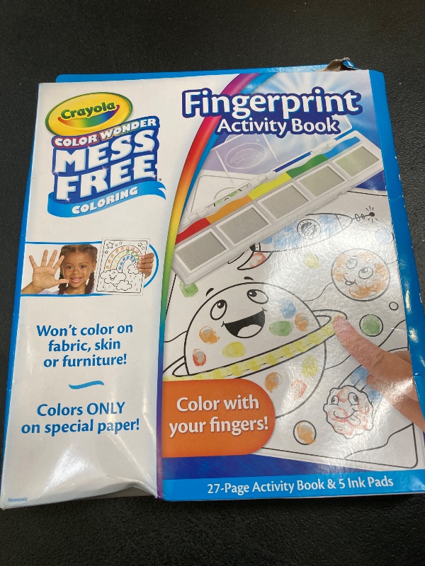 Photo 1 of Crayola Color Wonder Mess Free Fingerprint Ink Painting Activity Set, Finger Painting Alternative, Toddler Coloring, Travel Activity, Gift for Toddlers