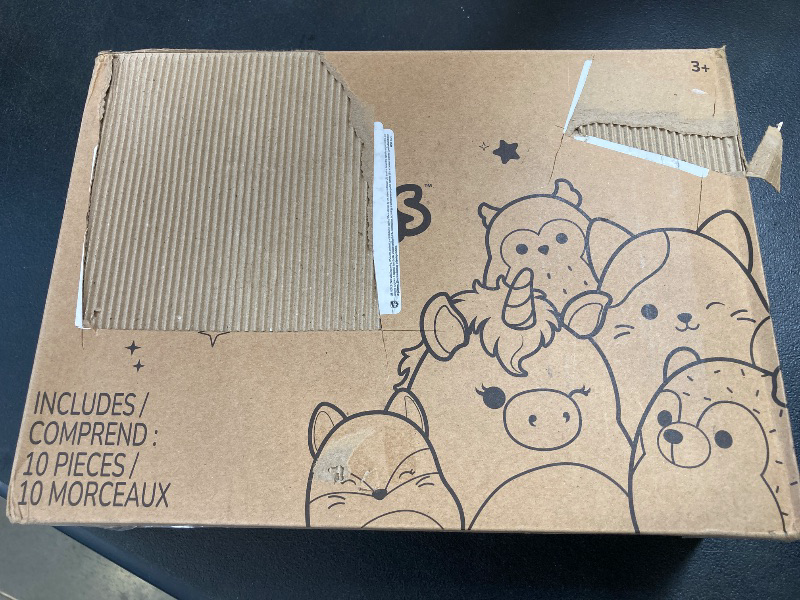 Photo 1 of Squishmallows Original 5-Inch Plush 10-Pack - Gigi Tabby Cat, Dolan Dino, Brina Bigfoot, Maui Pineapple, Amal Moth, and More - Ultrasoft Official Jazwares Plush
