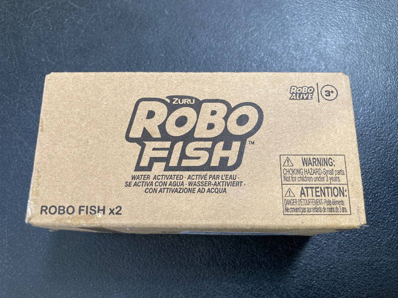 Photo 1 of Robo Alive Robo Fish Robotic Swimming Fish (Pink + Golden) by ZURU Water Activated, Changes Color, Comes with Batteries, Amazon Exclusive (2 Pack) Series 3