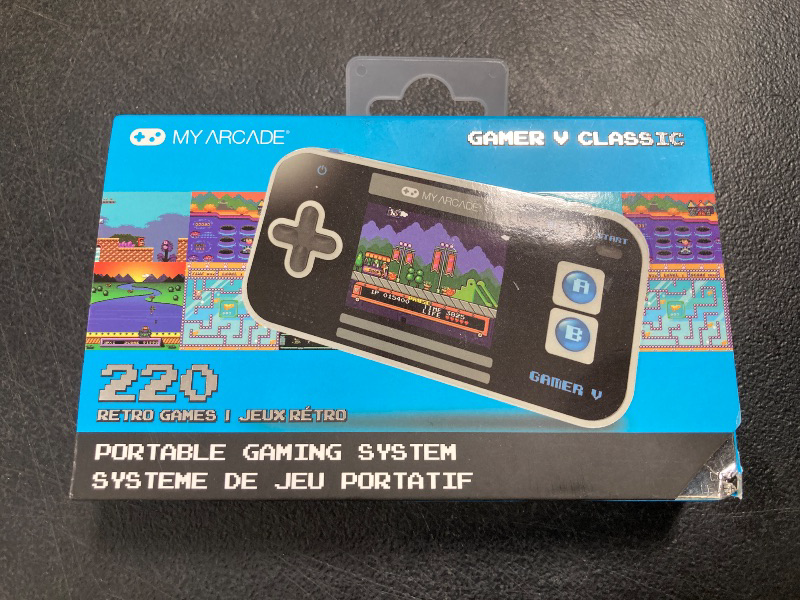 Photo 1 of My Arcade Gamer V Classic-Blue: Portable Gaming Console with 220 Games, 2.5" Color Display, Pocket Size (DGUN-3919)