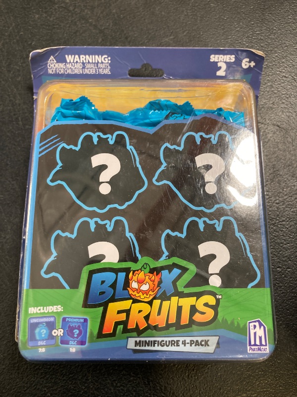 Photo 1 of Blox Fruits - Mystery Fruit Minifigure 4-Pack (1.5" Tall, Series 1) [Includes DLC]