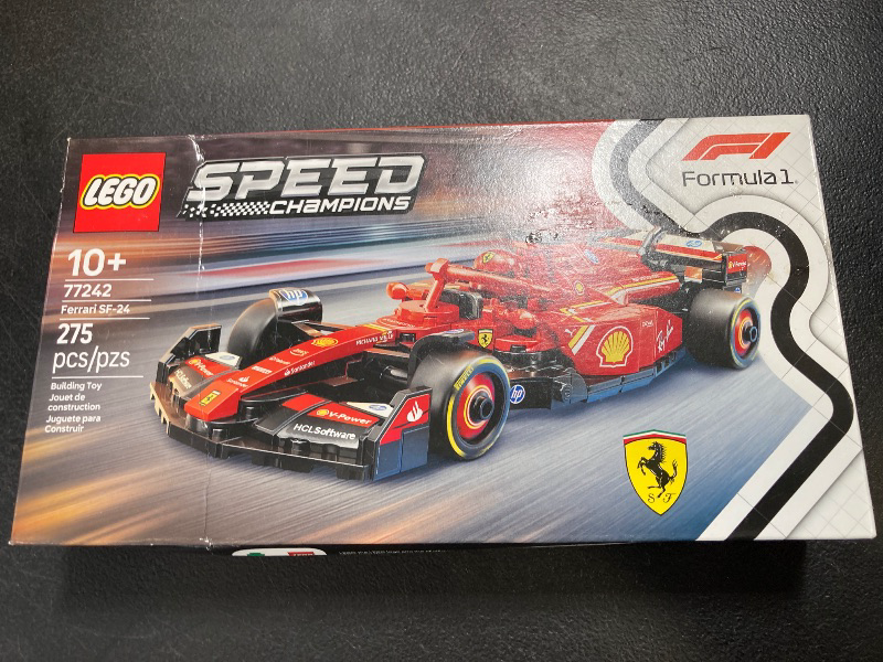Photo 1 of LEGO Speed Champions Ferrari SF-24 F1 Race Car Toys - Building Sets for Kids, Boys & Girls, Ages 10+ - Ferrari F1 Model Car Kits for Display or Play - Gift Ideas for Birthdays and Fans - 77242