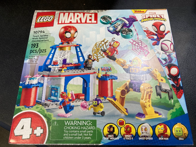 Photo 1 of LEGO Marvel Team Spidey Web Spinner Headquarters, Marvel Toy for Fans of Disney+ Spidey and His Amazing Friends, Battle Vehicle for Kids with Iron Man Toy, Spider-Man Toy for 4-6 Year Olds, 10794