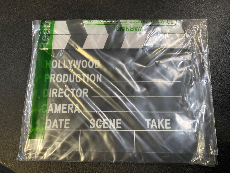 Photo 1 of Rhode Island Novelty 7 Inch x 8 Inch Hollywood Movie Clapboard, One Per Order