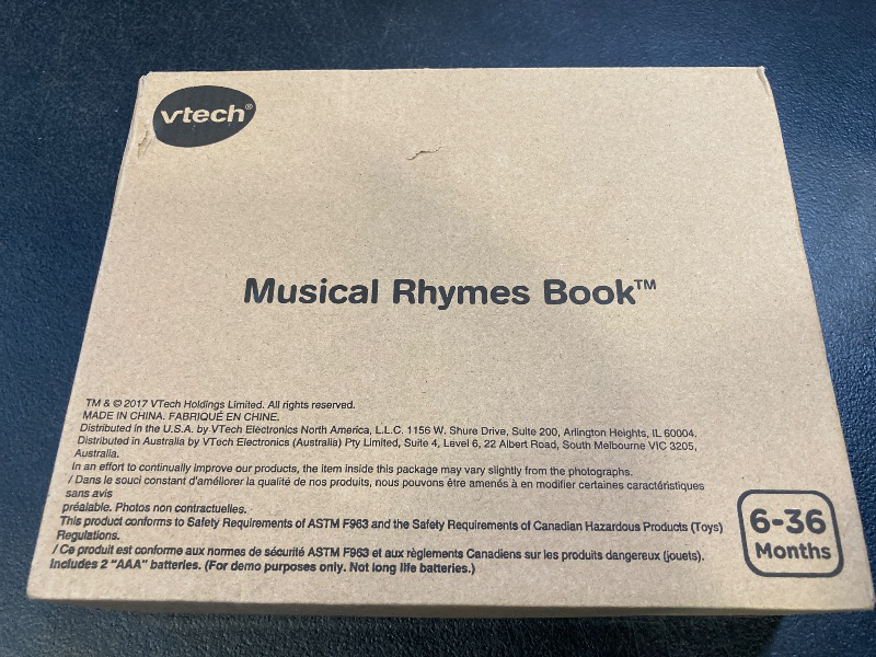 Photo 1 of VTech Musical Rhymes Book (Frustration Free Packaging), Red