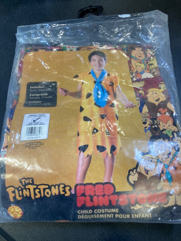 Photo 1 of Rubies Child's Fred Flintstone Costume Tunic and Tie, Small for Themed Parties and Halloween