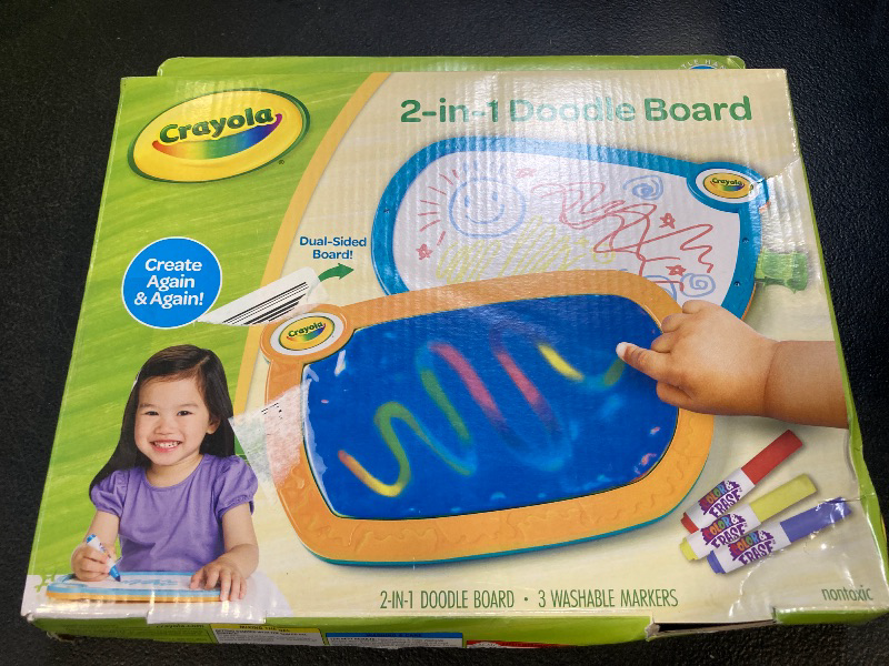 Photo 1 of Crayola 2-in-1 Doodle Board for Toddlers, Squishy & Erasable Drawing Tablet, Educational Toddler Toy, Travel Activity, Sketching Pad, Gift for Kids