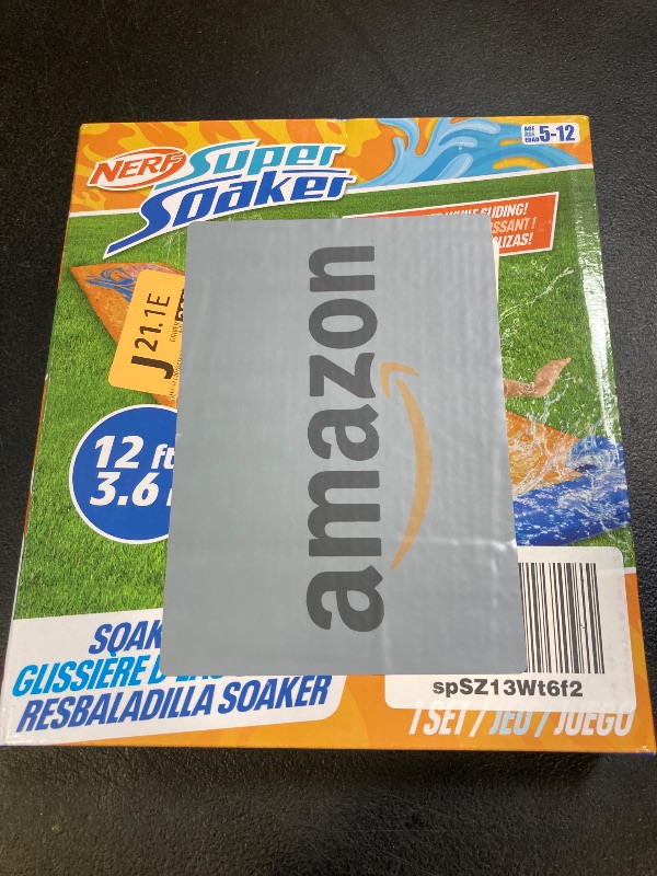 Photo 1 of NERF Super Soaker Blast Water Slide – 12 Ft Kids Water Slide for Outdoor Summer Fun