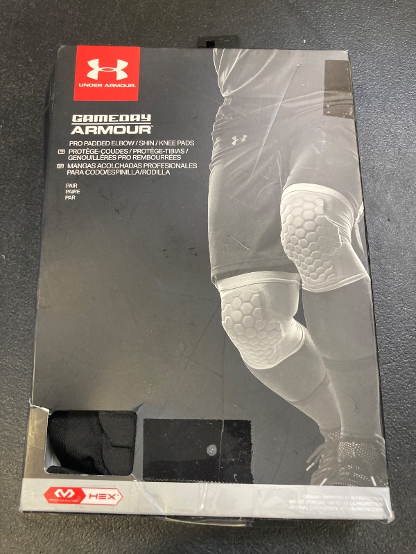Photo 1 of Under Armour Pro Hex Padded Knee Sleeves for Football, Basketball, Volleyball and More, Youth & Adult Sizes, Sold as Pair