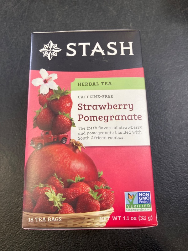 Photo 1 of Stash Tea Strawberry Pomegranate Red Tea, 18 Count Tea Bags in Foil 