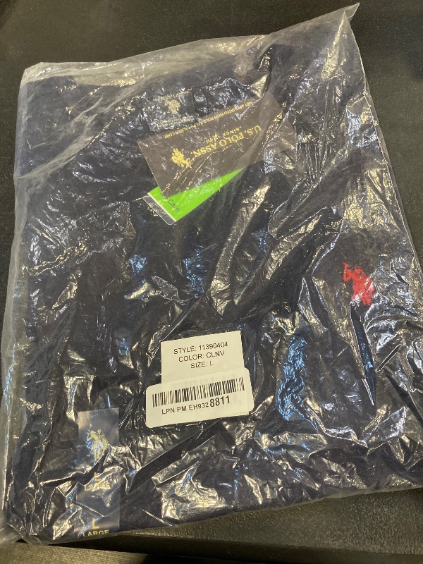 Photo 1 of U.S. Polo Assn. Men's Crew Neck Small Pony T-Shirt, Classic Navy, L