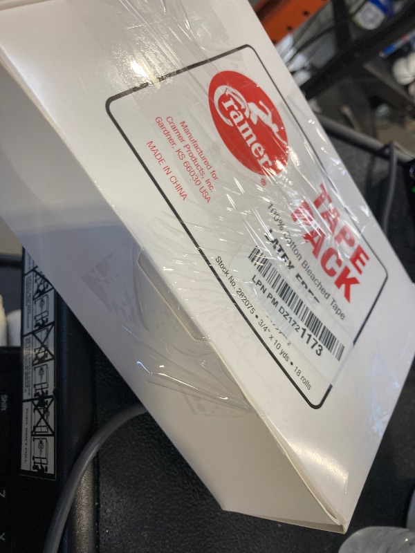Photo 1 of Cramer 950 Premium White Athletic Tape for Ankle, Wrist, and Injury Taping, Helps Protect and Prevent Injuries, Promotes Faster Healing, Bulk Case of AT Tape, .75" x 10 yds, 18 Rolls
