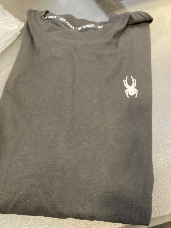 Photo 1 of Spyder Mens T-Shirts - Soft Cotton Blend Crew Neck Short Sleeve Graphic Tees for Men - Casual Shirts for Daily Wear (S-XL), Size Medium, Black