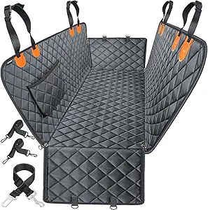 Photo 1 of Dog Car Seat Cover for Pets 100% Waterproof Seat Cover Hammock 600D Heavy Duty Scratch Proof Nonslip Durable Soft Back Seat Covers for Cars Trucks and SUVs