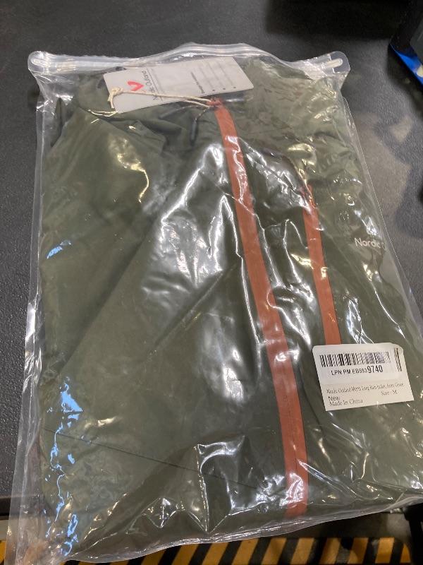 Photo 1 of NORDIC OUTLAND Rain Jacket Men,Waterproof Breathable Long Raincoat with Hood Mesh Lining,Windbreaker for Outdoor Fishing Camping M