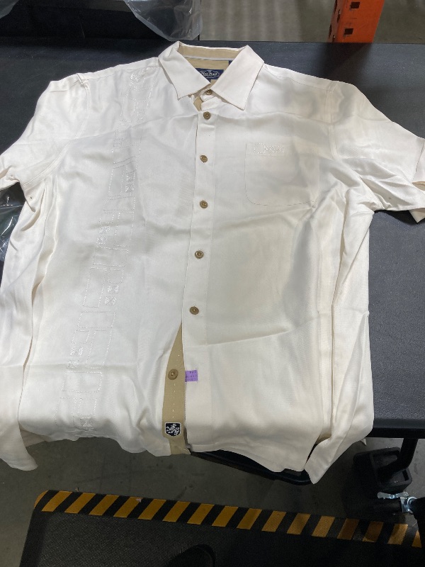 Photo 1 of COOFANDY Men's Knit Shirts Short Sleeve Button Down Polo Shirt Fashion Casual Summer Beach Shirts, Khaki, Large
