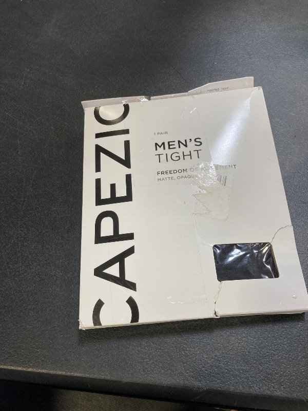 Photo 1 of Capezio Men's Knit Footed Tights , Black, Large