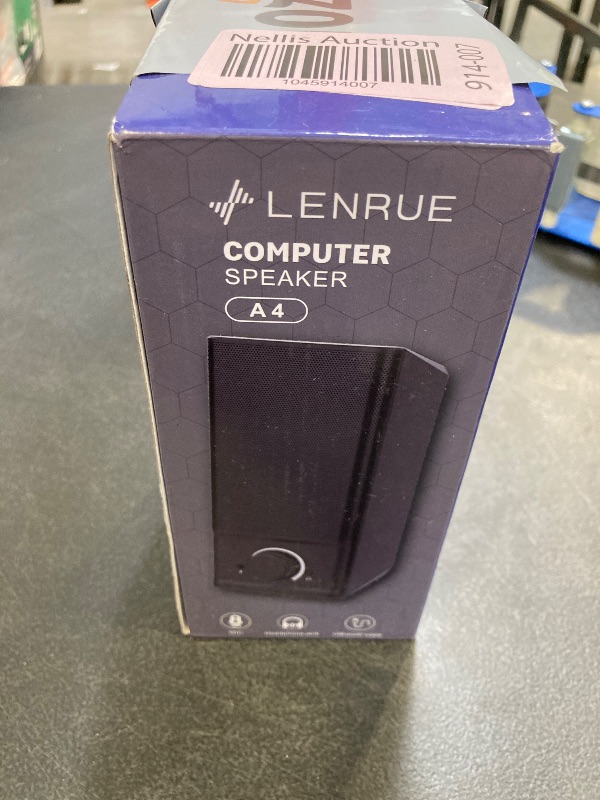 Photo 1 of LENRUE A4 Solo Computer Speakers for Desktop, Laptop,PC Speaker, USB for Power and Audio, Basic Clear Sound,Support to Connect 3.5 mm Headphone and Microphone, Plug-n-Play