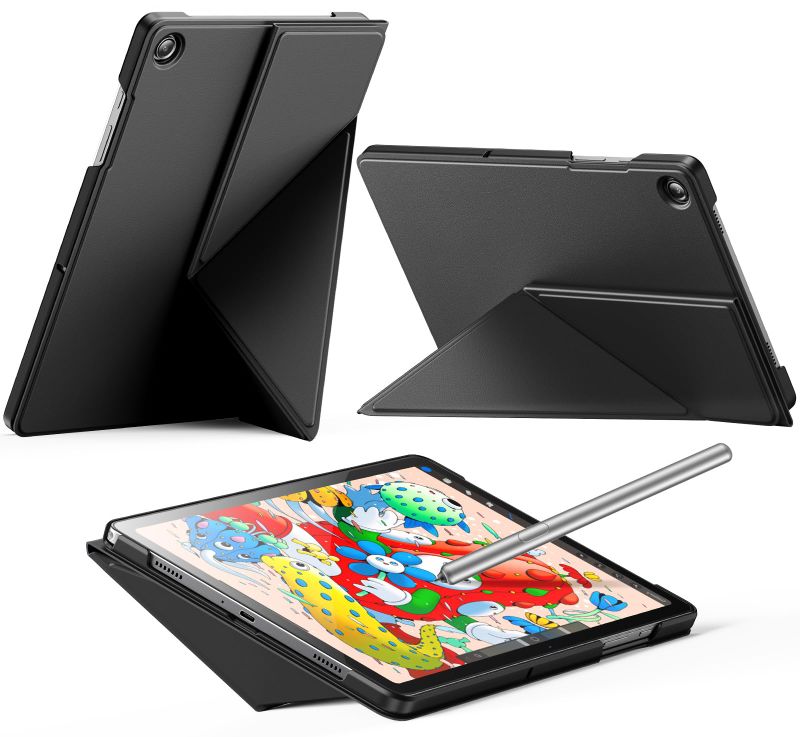 Photo 1 of INFILAND Case for Samsung Galaxy Tab A9+/A9 Plus 11 Inch 5G, Slim Foldable Book-Style Cover with Horizontal and Vertical Stand, Protective Case for Galaxy Tab A9 Plus Tablet (2023),Black