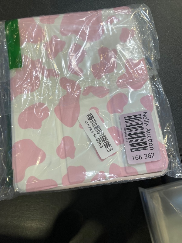 Photo 1 of Deokke Compatible with iPad 6th/5th Generation Case(2018/2017) iPad 9.7 inch Air 2/Air 1 Case with Pencil Holder and Soft TPU Back Auto Sleep/Wake Cover-Pink Cow Western