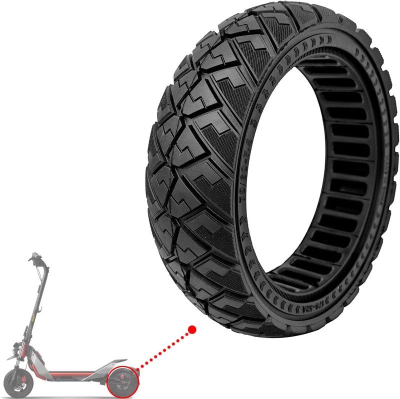 Photo 1 of Solid Tire for Ninebot Segway ZT3 Pro Electric Scooter, Replacement Off-Road Tire