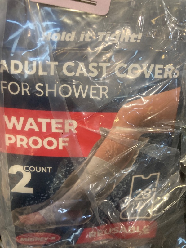 Photo 1 of 100% Waterproof Cast Covers for Shower Leg - Tight Seal - Reusable Adult 2pk Half Leg Cast Protectors - Knee, Ankle, Foot