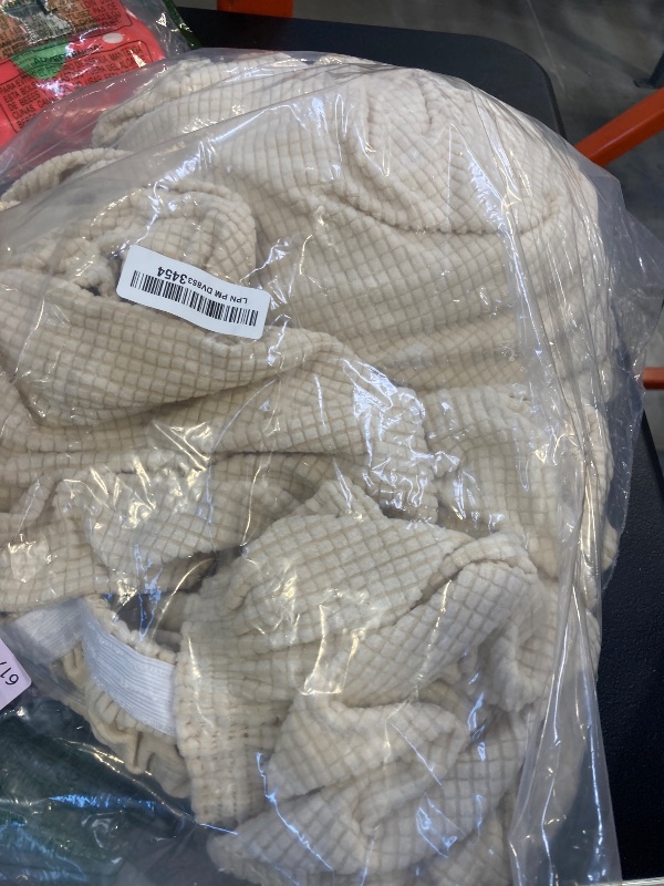 Photo 1 of Turquoize 3 Piece Sofa Covers for 2 Cushion Couch Sofa Slipcover Soft Couch Cover for Dogs-Washable Sofa Furniture Covers with 2 Individual Cushion Covers (2 Cushion Sofa,Biscotti Beige)