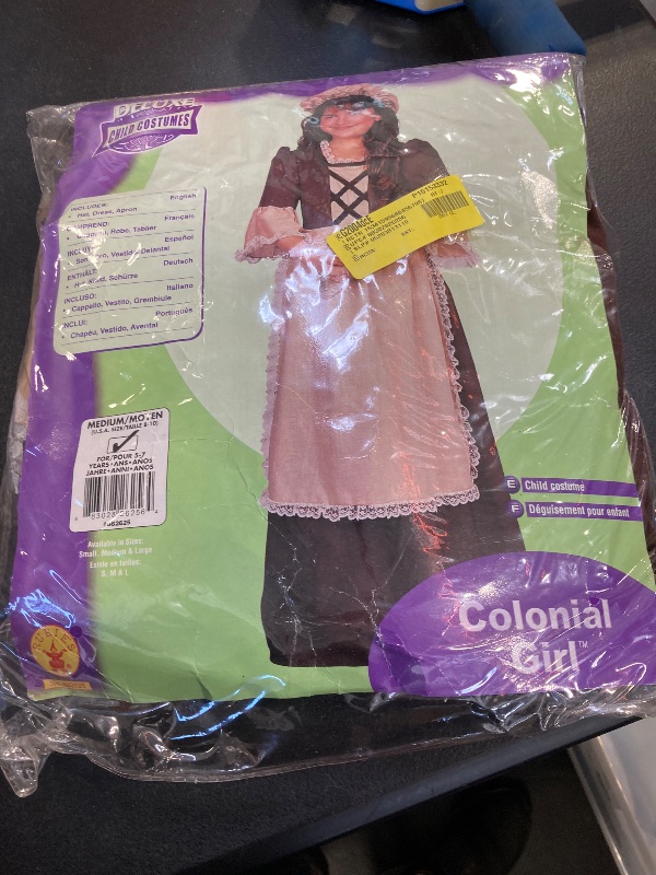 Photo 1 of Rubie's Child's Colonial Times Girl Costume, Medium (882625_M)