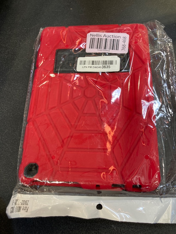Photo 1 of Grifobes (for 13th/11th Generation 2023/2021 Release) Tablet 10/10 Plus, Tablet 10 Kids/Kids Pro, 3-in-1 Heavy Duty Shockproof Rugged Protective Cover with Stand (Red+Black)