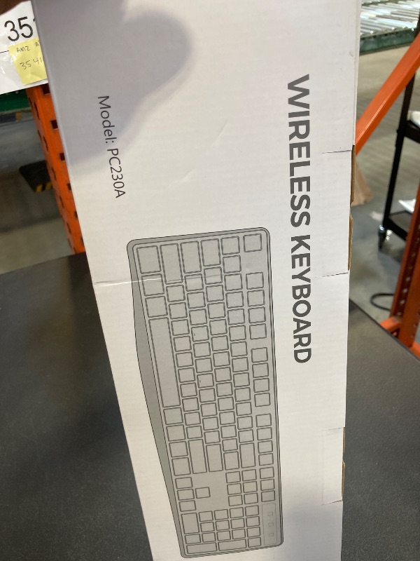 Photo 1 of Lovaky MK98 Wireless Keyboard, 2.4G Ergonomic, Computer Keyboard, Enlarged Indicator Light, Full Size PC Keyboard with Numeric Keypad for Laptop, Desktop, Surface, Chromebook, Notebook, Black