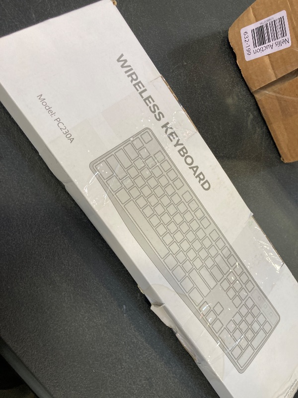 Photo 1 of Lovaky MK98 Wireless Keyboard, 2.4G Ergonomic, Computer Keyboard, Enlarged Indicator Light, Full Size PC Keyboard with Numeric Keypad for Laptop, Desktop, Surface, Chromebook, Notebook, Black
