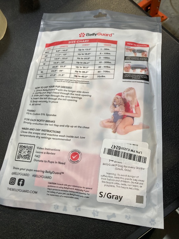 Photo 1 of BellyGuard Recovery Suit for Dogs, Comfy Dog Surgery Suit, Female Spay and Male Neuter Onesie for Post-Op Care1046768527
