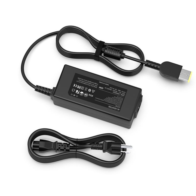 Photo 1 of 45W Laptop Charger for Lenovo ADLX45DLC2A, ADLX45DLC3A, ADLX45NCC2A, ADLX45NCC3A, ADLX45NDC2A, ADLX45NDC3A, ADLX45NLC2A, ADLX45NLC3A, 2.25A 20V AC Adapter Power Cord (Slim Tip)