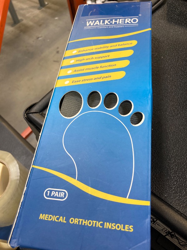 Photo 1 of Plantar Fasciitis Feet Insoles Arch Supports Orthotics Inserts Relieve Flat Feet, High Arch (Mens 4-4 1/2 | Womens 6-6 1/2)
