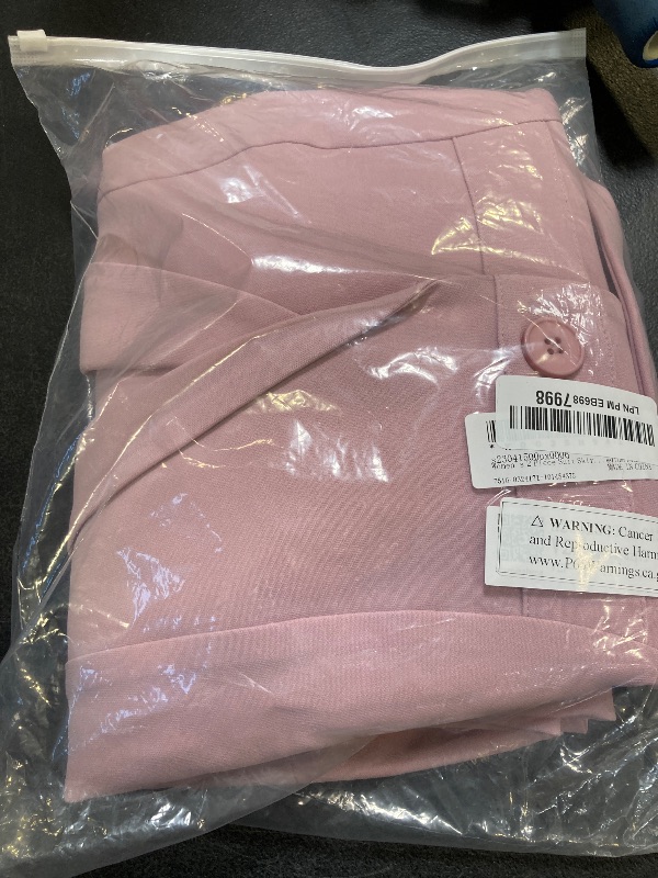 Photo 1 of Allegra K Women's 2 Piece Suit Skirt Set Business Casual Long Sleeve Blazer and Pencil Skirt Medium Pink