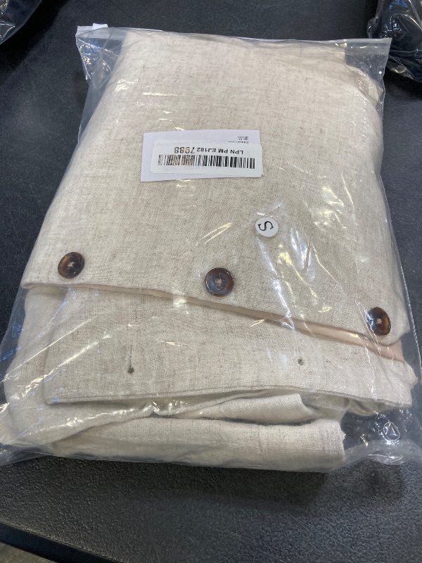 Photo 1 of Furuyal Men Suit Casual Wedding Suits Linen Suits for Men 2 Piece Suits Groomsmen Tuxedos Summer Beach Prom Vest and Pants Set Beige-S