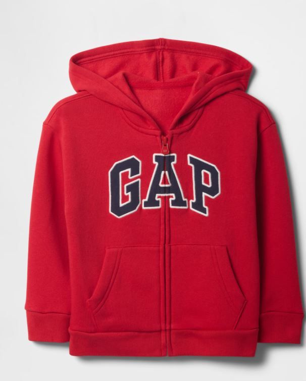Photo 1 of babyGap Relaxed Logo Zip Hoodie 3T