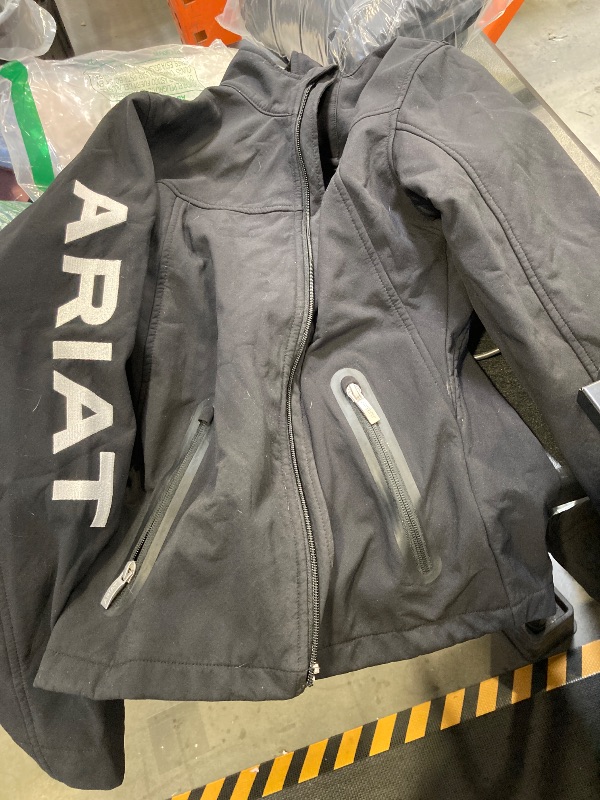 Photo 1 of ARIAT Women's New Team Softshell Jacket – Wind and Water Resistant Jacket, Black, S