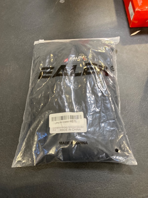 Photo 1 of EALER BJ80 Series Mens Baseball Jersey Button Down Shirts Short Sleeve Hipster Hip Hop Sports Uniforms Black 2XL