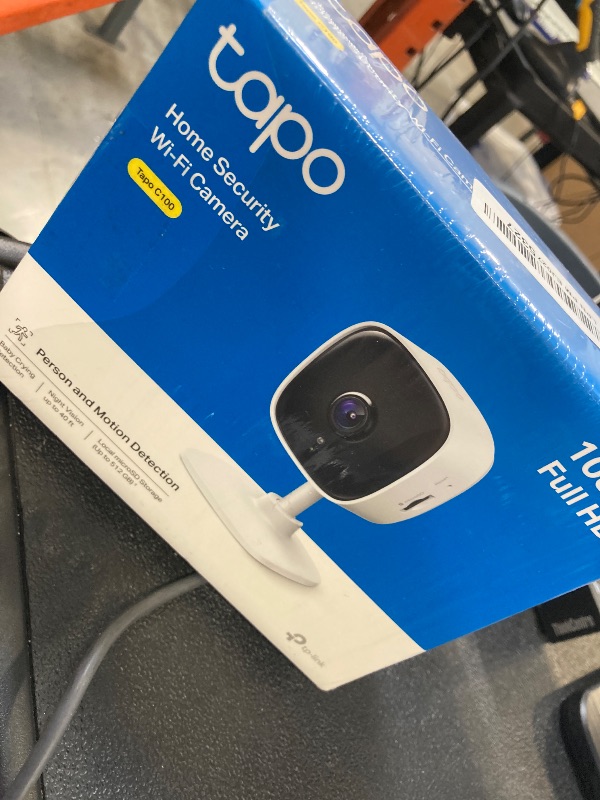 Photo 1 of TP-Link Tapo 1080P Indoor Security Camera for Baby Monitor, Dog Camera w/Motion Detection, 2-Way Audio Siren, Night Vision, Cloud & SD Card Storage, Works w/Alexa & Google Home (Tapo C100)