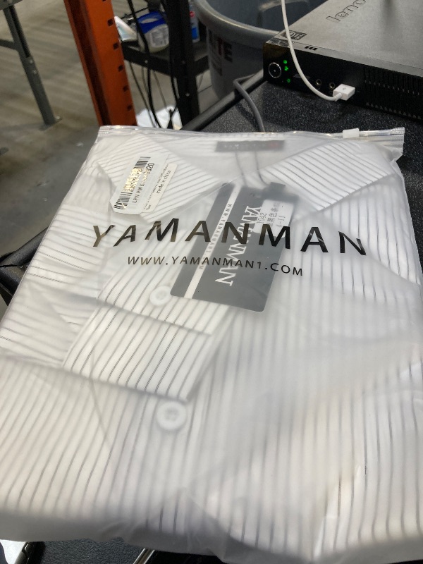 Photo 1 of YAMANMAN Womens Button Down Shirt Long Sleeve Classic Collared Tops Work Office Casual Chiffon Blouse M