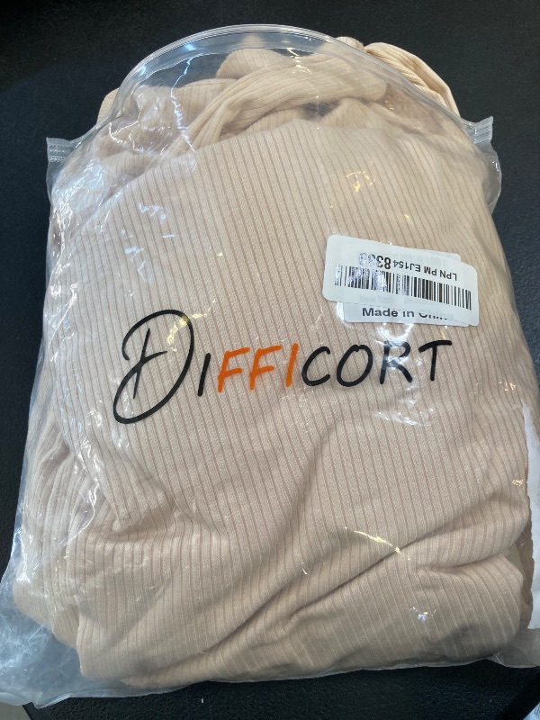 Photo 1 of difficort Outfits for Women 2025 Short Sleeve Lounge Sets Wide Leg Knit Loungewear Tracksuits with Pockets, Apricot, Large