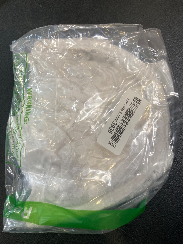 Photo 1 of MELENECA Women's Full Coverage No Padding Plus Size Lace Underwire Bra White 42G