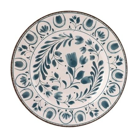 Photo 1 of Better Homes & Gardens 11-inch Round Bamboo Melamine Dinner Plate Blue, 11 Pack
