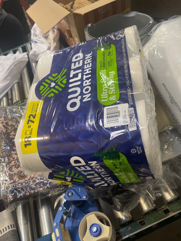 Photo 1 of Quilted Northern Ultra Soft & Strong Toilet Paper, 18 Mega Rolls = 72 Regular Rolls, 5X Stronger, Premium Soft Toilet Tissue